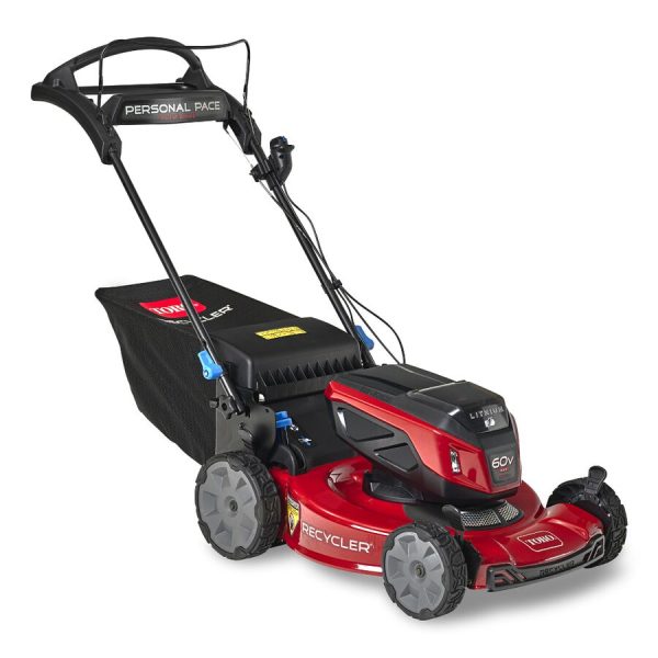 Toro 60V Max* 22 in. (56cm) Recycler® w/ Personal Pace® & SmartStow® Lawn Mower with 8.0Ah Battery (21469)